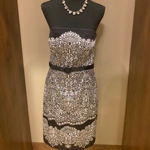 White House Black Market Strapless Dress,  Size 8